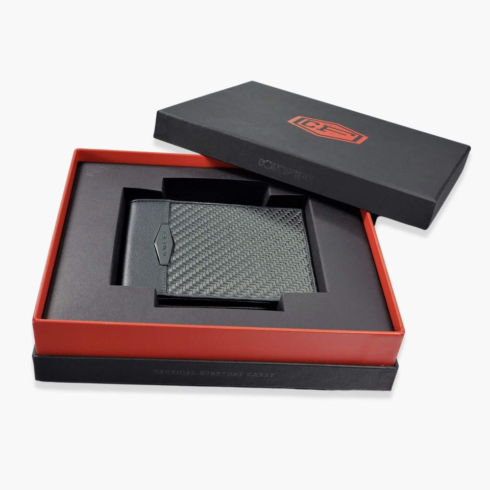 Carbon Fiber Wallet with Coin Pocket - COLDFIRE