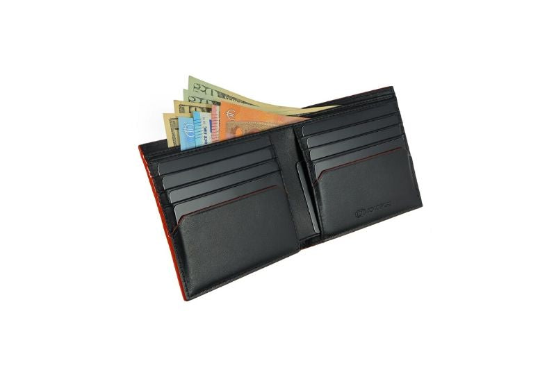 SNAKE EYE - Slim Bifold Wallet 8cc - Red - COLDFIRE